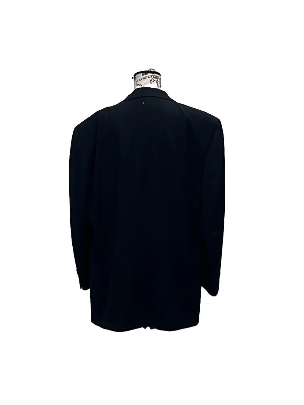 Gianfranco Ruffini Italy Black Blazer 44L Marzotto Super 100’s Wool Sport Coat